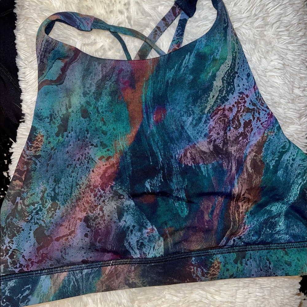 NWOT Lululemon Energy Bra Cosmic Shift Multi